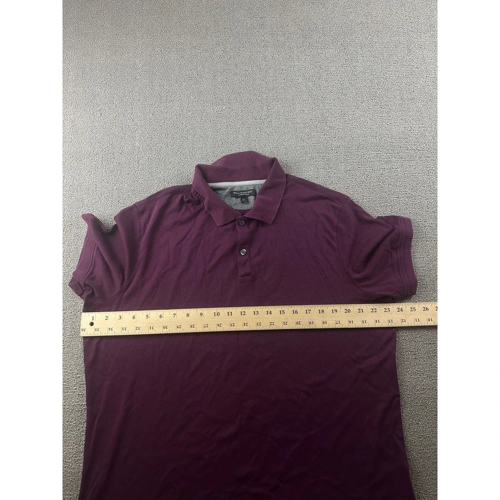 Banana Republic Polo Men XL Purple Luxury Touch Cotton Short Sleeve Preppy Golf